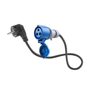 Nuevo Adaptador de Cargador Portátil para Vehículos Eléctricos ZSwinner Monofásico, Cable con Enchufe Europeo Schuko CEE Rojo, Conector Hembra de 5 Pines, 16A, 7KW, 3.5KW, Personalizable - Product Image 1