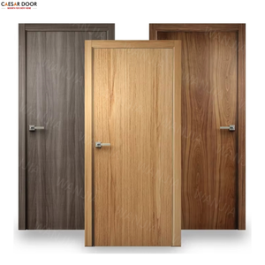 Marco de Puerta Precolado Moderno Impermeable de Apertura Lateral de Madera Compuesta PVC para Interiores, Puerta de Entrada de Madera para Apartamento, Dormitorio, Baño - Product Image 1