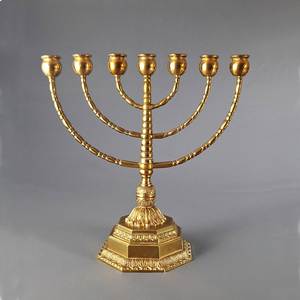 Handmade Iron Menorah Candle Holder For Traditional Religious Events And Elegant Home Decoration Supplies - Product Image 6