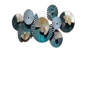 Nordic Style Handmade Metal Disc <b>Wall</b> <b>Decoration</b> Creative Gold Foil Flower <b>Wall</b> Hanging Contemporary Iron Art for Home Gallery - Product Image 6