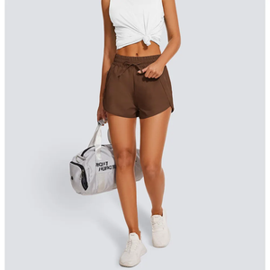 Shorts Deportivos Ecológicos de Secado Rápido, Color Sólido, para Gimnasio, Fitness, Running, Verano, Casuales, para Mujer, de Algodón Transpirable y Alta Elasticidad - Product Image 2