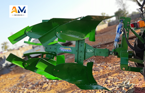 Arado Reversible Hidráulico Ashok Metal Works para Tractor Agrícola, Construcción de Acero Suave, Uso en Suelos Duros - Product Image 2