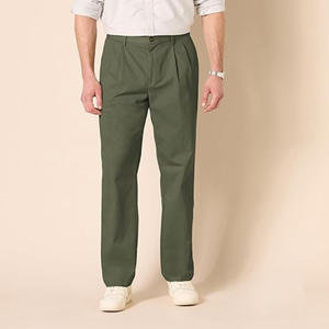 Pantalon chino plissé classique pour homme, résistant aux plis – Pantalon confortable et durable pour le travail et les occasions décontractées - Product Image 6