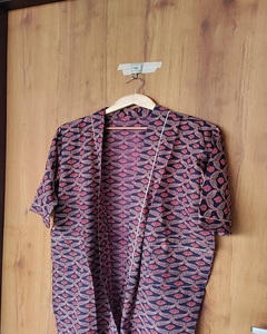 Robe kimono élégante pour femmes en coton à imprimé floral fait main, respirante, à manches longues, vêtements de nuit pour femmes, à porter toute l'année - Product Image 3