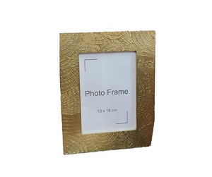 Rectangle Metal Photo <b>Frame</b> 10x15cm Embossed Gold Finish Vertical Display 1S702 - Product Image 5