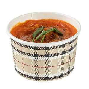 Bols alimentaires en papier imprimés sur mesure, gobelets à soupe jetables en kraft, contenants d'emballage à emporter avec couvercle, vente en gros - Product Image 2