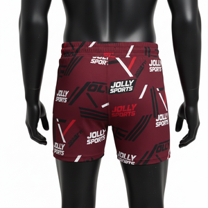 Shorts de mujer de alta calidad en poli spandex elástico con estampado gráfico, tela transpirable y logo sublimado. - Product Image 6