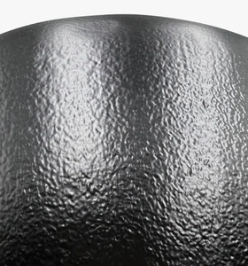 Bol décoratif en forme de lotus noir mat moderne – Centre de table sculptural pour table à manger et multi-usages - Product Image 6