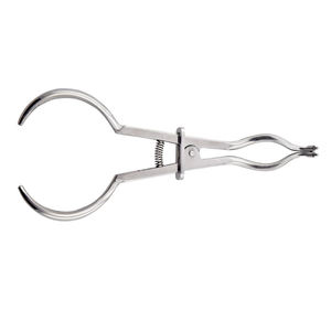 Pinces à diaphragme en caoutchouc manuelles légères argentées 17 cm en acier inoxydable CE ISO Fabricant OEM Java Surgical - Product Image 3