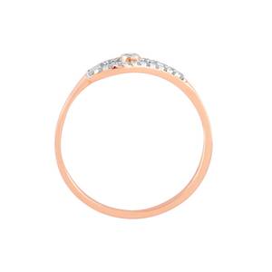 <b>Top</b> Quality Womens <b>Rose</b> Gold Moissanite Engagement Ring Pave Setting Geometric Minimalist Women's Band - Product Image 2