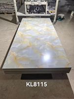 AISEN DECOR Panneau PVC Marbre Moderne 1220*2440mm pour Intérieur, Design Étanche avec Finition UV