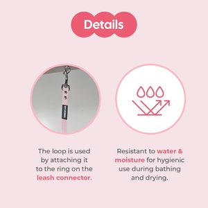 HEDYS GROOMING Model Heyd 015 Waterproof PVC Restraint Leash <b>Dogs</b> <b>Pink</b> Adjustable Durable Strap Home Grooming Table Lead - Product Image 5