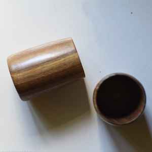 Taza de Madera de Lujo con Asa para Café, Té, Espresso, Agua, Cerveza, Leche, Bebidas, 401-500 ml - Product Image 6