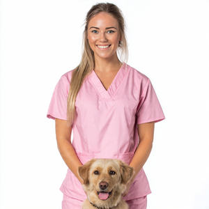 Ensemble de vêtements pour toilettage canin, hauts imperméables pour toilettage canin, uniforme de toilettage canin pour hommes, sublimation, 100% polyester - Product Image 6