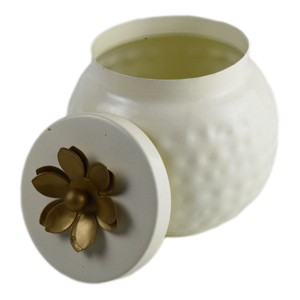 Stylish and Designer Canister Metal Design Container <b>Jar</b> With Lid for Kitchen Round Shape Modern Theme Sugar Pot for Home <b>Decors</b> - Product Image 6