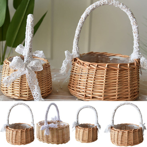 ตะกร้าไม้ไผ่ไข่อีสเตอร์ตะกร้าที่มีการจัดการ - Product Image 4