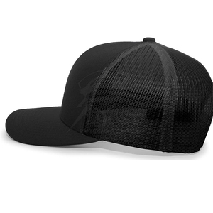 Casquette Trucker Noire à Visière Plate, Dos en Maille Respirante, Réglable, 6 Panneaux, Décontractée, pour l'Extérieur, avec Impression en Relief et Impression Numérique - Product Image 2