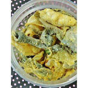 แผ่นหนังปลาทอดกรอบรสไข่เค็มพร้อมรับประทาน - Product Image 1