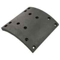 Plaquettes de frein à tambour de 17 mm d'épaisseur à 12 trous pour essieu arrière de camions lourds Sinotruk Shacman Foton Faw Cascadia OEM et remorques