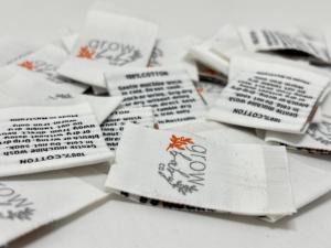 Etiquetas Tejidas Personalizadas para Ropa, Textiles para el Hogar, Etiquetas de Cuidado con Logotipo de Marca, Etiquetas para Prendas, Etiquetas de Costura, Estampado en Caliente, Ecológicas - Product Image 2