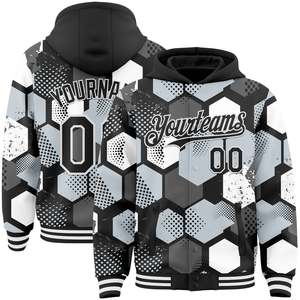 Custom Pink Varsity <b>Jacket</b> <b>Men</b> Plus Size Preppy Style Heat Transfer Printing <b>Letter</b> Pattern Turn-down Collar Regular Sleeve - Product Image 5