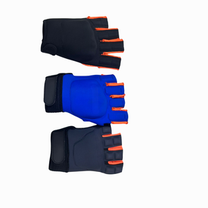 Gants de hockey en PVC demi-doigts, légers et rembourrés, pour l'entraînement des joueurs de sports de terrain (vente en gros) - Product Image 1