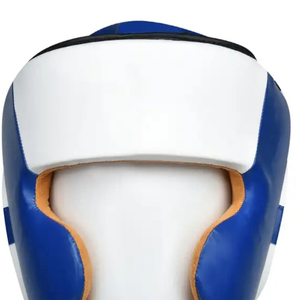 Casque de boxe en cuir personnalisé professionnel, design unique, différentes couleurs, protection respirante pour la salle de sport et le kickboxing - Product Image 5