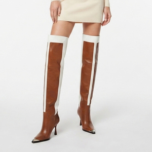 Leather Thigh <b>High</b> Fashion Boots For Women <b>High</b> Quality Ladies Over-The-<b>Knee</b> Leather Boots Women Streetwear Thigh <b>High</b> Boots - Product Image 6