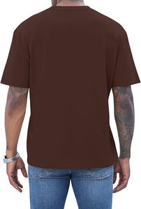 เสื้อยืดโอเวอร์ไซส์ผ้าฝ้ายแท้ 100% น้ำหนัก 220 กรัม พิมพ์ลายตามสั่งที่ไหล่ สไตล์ฮิปฮอป ไซส์พลัส ผ้าฝ้ายแท้ 100% ทรงบ็อกซี่ สำหรับผู้ชาย - Product Image 4