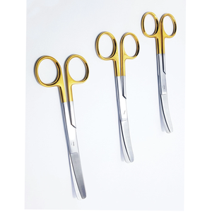 Tijeras Quirúrgicas Curvas TC BB 14.5cm 5.5 de Carburo de Tungsteno, Juego de 3 Piezas de Acero Inoxidable Médico ProSet - Product Image 6