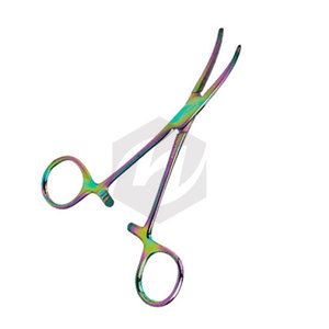 คีมหนีบห้ามเลือด Crile ขนาด 5 1/2 นิ้ว เคลือบสีรุ้ง อุปกรณ์หนีบผ่าตัด เครื่องมือแพทย์ สำหรับสัตว์ ใช้ในกรณีปฐมพยาบาล - Product Image 2