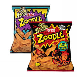Oishi Zoodle Beef Rattles Flavor <b>Snack</b> 32g Wholesale Vietnam Crispy <b>Snack</b> - Product Image 2