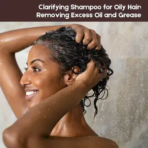 Champú Clarificante de Marca Privada OEM para Desintoxicación del Cabello y Cuidado del Cuero Cabelludo, Limpiador Capilar Purificante Profundo que Elimina Residuos, Grasa e Impurezas - Product Image 3