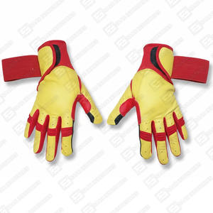 Guantes de Bateo de Cuero Profesionales SAAR INDUSTRIES, Cómodos, de Dedo Completo, Antideslizantes, Personalizados para Ambas Manos, para Béisbol, Venta al Por Mayor - Product Image 2
