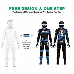 New Vintage Design Sublimation Printing MX Racing Jersey Pants High Quality Nylon Polyester Fabric Men's Motocross Riding Suit - Product Image 2