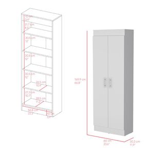 Armadio dispensa bianco Clinton Kitchen - Product Image 3