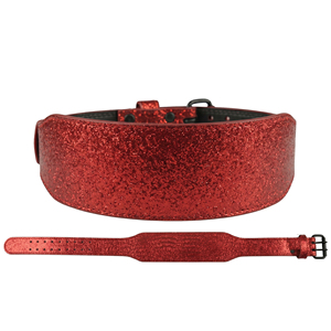 <b>Red</b> Glitter Leather Weightlifting <b>Belt</b> Waist Support Glitter Lifting <b>Belt</b> Unisex Workout Trainer Glitter Leather <b>Belts</b> - Product Image 6