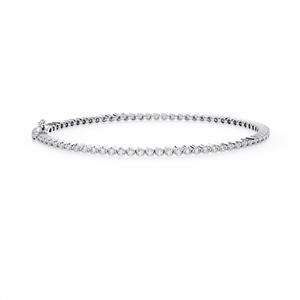 Aries Jewel Classic Round CVD HPHT Lab Grown Diamond 14k <b>Solid</b> <b>Gold</b> Round Brilliant Cut Tennis Bracelet Fine Jewelry Women - Product Image 6