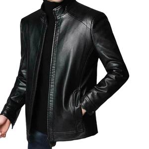 Vestes en cuir pour hommes personnalisées 2025, tissu en toile, design de mode de haute qualité, vêtements décontractés - Product Image 3