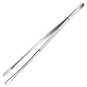 Pinzas de Cocina de 20 cm (8 Pulgadas) Color Negro Mate, Recubrimiento Antiadherente, Acero Inoxidable, para Alimentos, Barbacoa, Cocina de Precisión - Product Image 3
