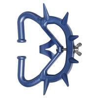 Anneau de nez réglable en plastique bleu réutilisable avec pointes anti-sucettes pour le sevrage des veaux