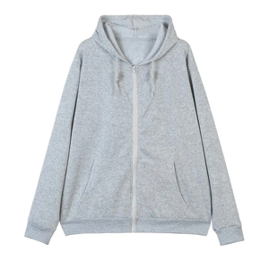 Custom Full Zip Hoodie – 100% Premium Cotton Fleece Solid Color Full-Length Zipper Comfortable Fit Hoodie OEM & Private Label - Product Image 1