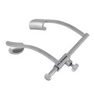 เครื่องมือผ่าตัดตาแบบส่องตรวจชนิด Cook Eye Speculum ขนาด 1 7/8 นิ้ว สำหรับเด็กทารก 9 มม. สำหรับหู คอ จมูก และจักษุวิทยา ผลิตจากเหล็กกล้าไร้สนิมเกรดเยอรมัน ใช้ซ้ำได้ แม่นยำสูง - Product Image 1