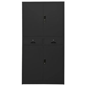 Schedari per uffici in acciaio 35.4 "x 15.7" x 70.9 "antracite - Product Image 2