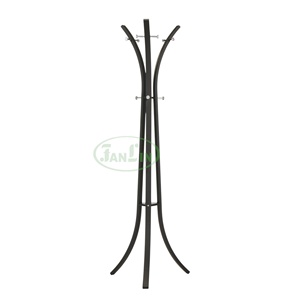 Modern Steel 6 Hook Powder Coated <b>Standing</b> Coat Rack Vertical Declutter Hotel Living Room Bedroom Dining Home Furniture - Product Image 1