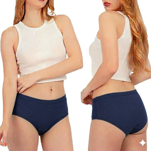 Braguitas de mujer Signature Fit, estilo hipster, de punto, transpirables, elásticas, de forma moderna, cobertura total, comodidad diaria, teñido liso. - Product Image 1