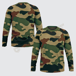 Chemise de chasse professionnelle 100% polyester légère, respirante, anti-transpiration, anti-rétrécissement, séchage rapide, logo personnalisé, couleur au choix - Product Image 4
