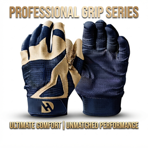 Premium Custom Baseball Batting <b>Gloves</b> with Professional Grade Leather Palm Superior Grip Technology Breathable Stretch Fabric - Product Image 3