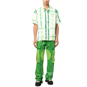 Wholesale Price Custom Logo-patch Fashion Casual Unisex Style Comfortable <b>Leather</b> <b>Cargo</b> Trousers - Product Image 3