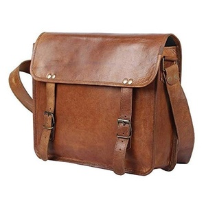 Good Quality Latest Design All Colors Eco-friendly style Leather Messenger <b>Bag</b> high Demanded anti-shrink Leather Messenger <b>Bag</b> - Product Image 1